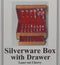 1:12 Dollhouse Miniature Silverware Box with Drawer Ki DI DF110