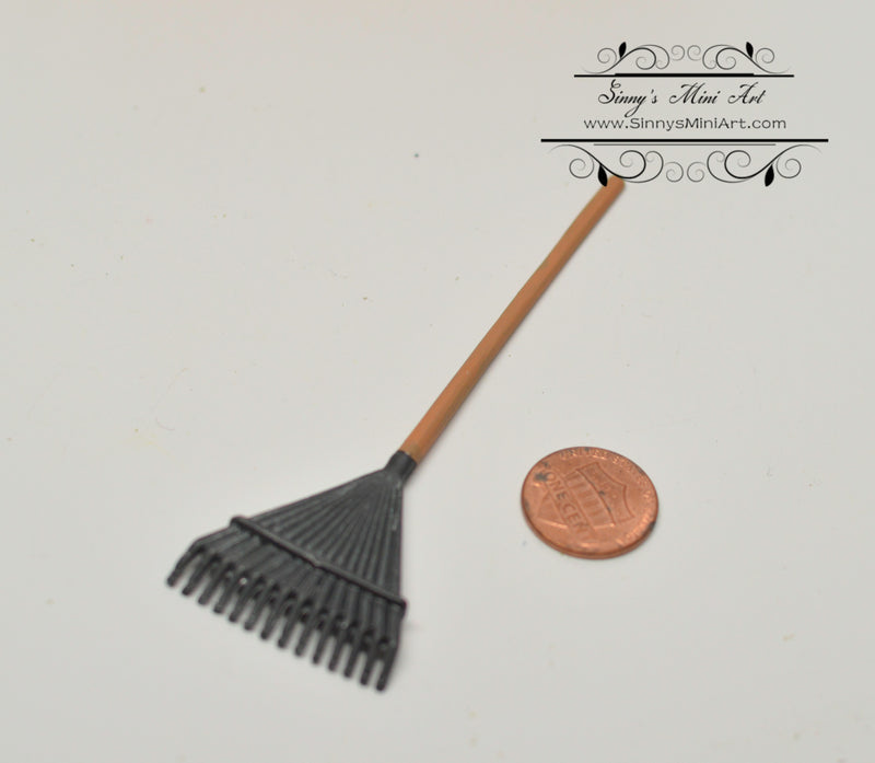 1:12 Dollhouse Miniature Rake Leaf/Miniature Tool IM 0150