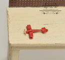 1:12 Dollhouse Miniature Toy Bi Plane Red/Miniature Tool IM 2914