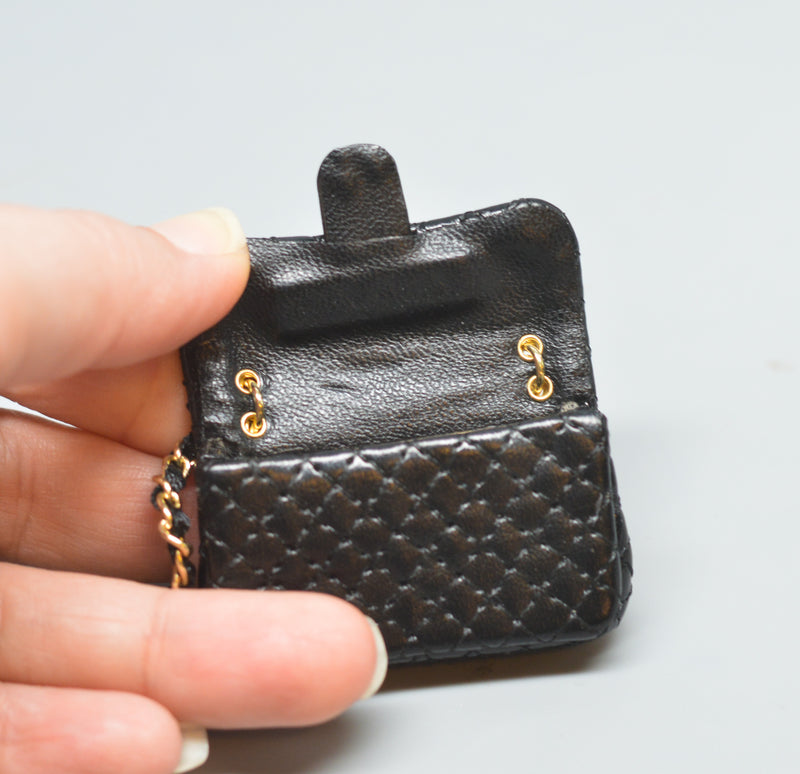 1:6 Miniature Doll Handbag/ Doll Purse Miniature luxury Bag Silver MJ –  Sinny's Mini Art