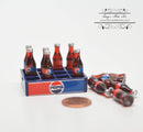 1:12 Dollhouse Miniature Pepsi Cola in Box/ Miniature Soda/ Doll Soda D165