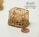 1:12 Dollhouse Miniature Chicken in Cage RP 001