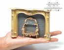1:12 Dollhouse Miniature Creme Marble Fireplace RP1.859/3
