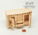 1:12 Dollhouse Unpainted Buffet/Unfinished Furniture VM 1701
