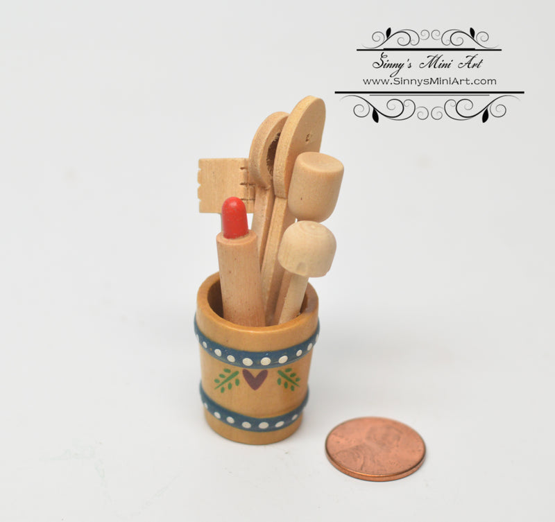 1: 6 Dollhouse Miniature Cooking Tool in Bucket B145