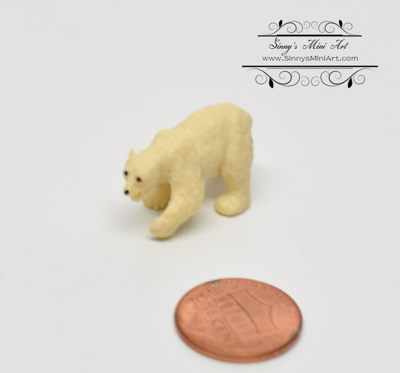 Miniature Polor Bear Dollhouse Miniature Toy 1 PC AW 10970