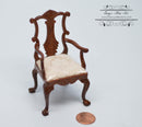 1:12 Dollhouse Miniature Georgian Armchair Miniature Chair Furniture AZ JP100