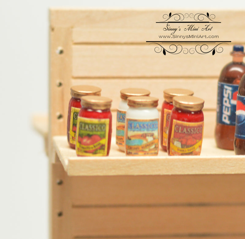 1:12 Dollhouse Miniature Classico Pasta Sauce Set HRM 54303