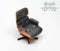 1:12 Dollhouse Miniature Lounge Chair Black / Miniature Chair Furniture AZ S8001