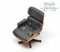 1:12 Dollhouse Miniature Lounge Chair Black / Miniature Chair Furniture AZ S8001