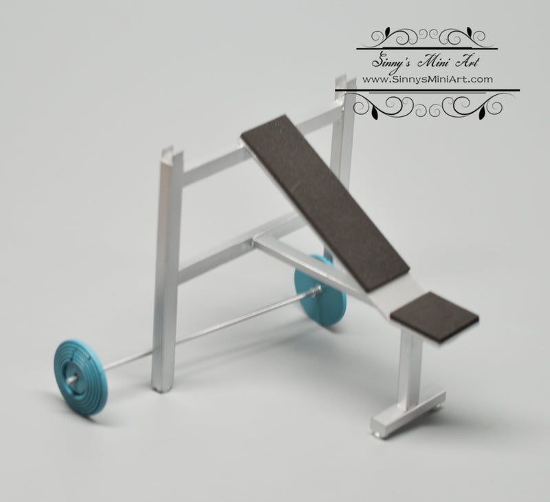 1:12 Dollhouse Miniature Weights Bench Gym DMUK M212