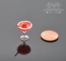 1:12 Dollhouse Miniature Strawberry Margarita Drink Alcohol BD F349