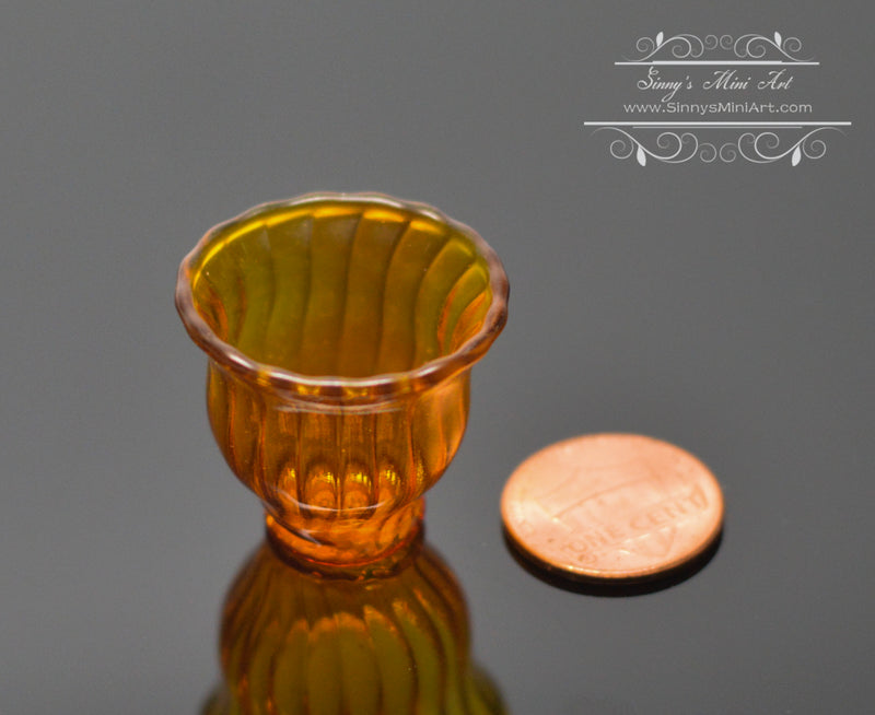 1:12 Dollhouse Miniature Amber Glass Iodine Bottle BD HB415