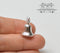 1: 12 Dollhouse Miniature Silver Christmas Bell BD H028