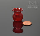 DIS 1:12 Dollhouse Miniature Red Glass Vase BD HB485