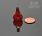 1:12 Dollhouse Miniature Red Glass Onion Jar-Large BD HB161