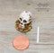 1: 12 Dollhouse Miniature Skull Candle AZ SH0040