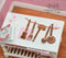 1:12 Dollhouse Miniature Copper Utensils Set/ Miniature Cookware AZ IM65055