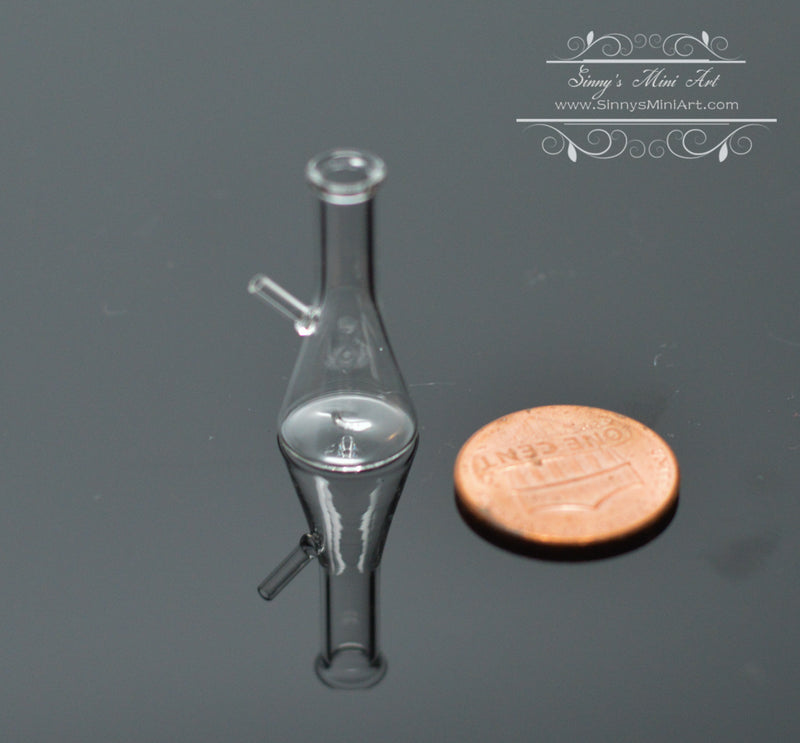 1:12 Dollhouse Miniature Glass Water Pipe Bong HMN DZ-2