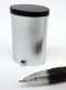 1:12 Miniature BLACK & SILVER Oval Kitchen Pedal Bin DMUK H72BS