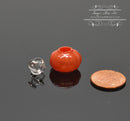 1:12 Dollhouse Miniature Orange Glass Jar with Lid BD HB445