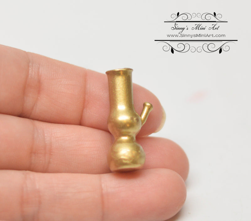 1:12 Dollhouse Miniature Gold Water Pipe/ Miniature Bong BD HB806