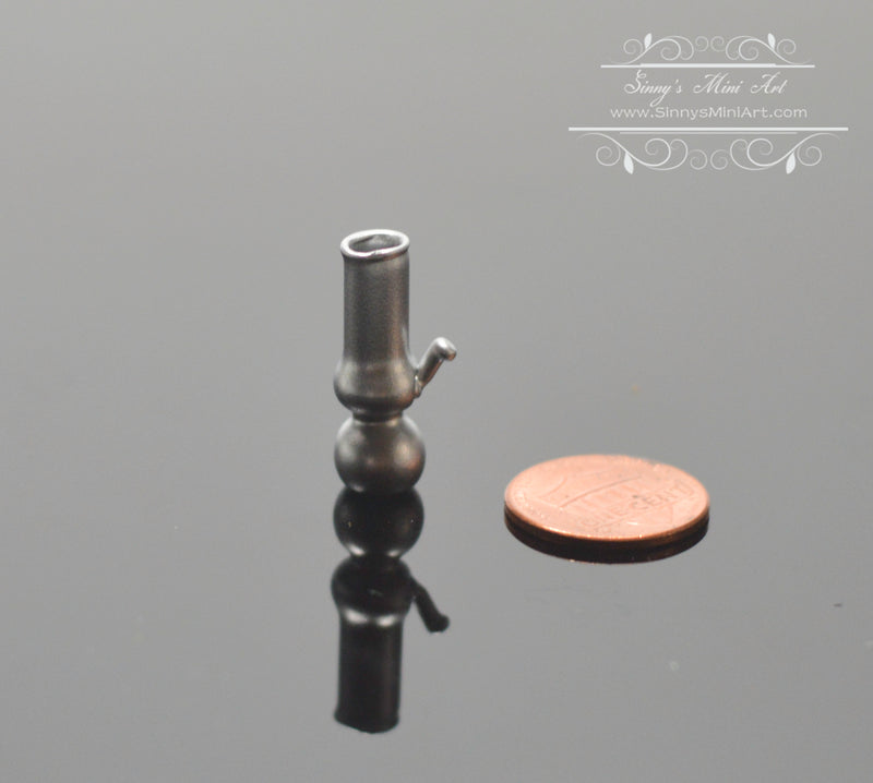 1:12 Dollhouse Miniature Silver Smoking Pipe/ Miniature Bong BD HB805