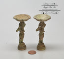 DIS 1:12 Dollhouse Miniature Cherub Bird Bath/2pc AZ A4264GN