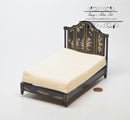 1:12 Dollhouse Miniature Chinese Dec Bed/Black AZ jj31042bbs