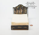 1:12 Dollhouse Miniature Chinese Dec Bed/Black AZ jj31042bbs