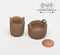 1:12 Dollhouse Miniature Round Baskets/Set/2 /AZ T8483