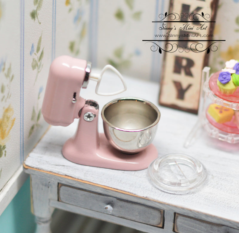 1:12 Dollhouse Miniature Mini Mixer with Part/Pink AZ G7770
