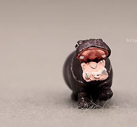 Miniature Hippo/Miniature Animal 1 PC B41