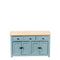 1:12 Rs Kitchen Counter Blue/Oak Miniature Kitchen Furniture AZ T2635