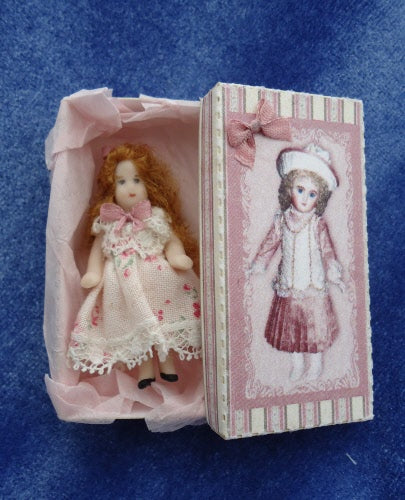 1:12 Dollhouse Miniature Laser Cut Doll Boxes Kit Lavender DI BX603