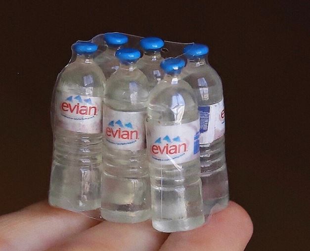 1:12 Dollhouse Miniature Shrink Packe Bottle Water A28