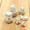 A set (15 pc) of 1:12 Dollhouse Miniature Tea Set/ Miniature plates B35-2