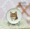 1:12 Dollhouse Miniature Decorative Cat Plate / Gray Cat BB CDD-0-5