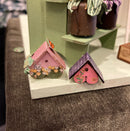 1:12 Dollhouse 2 Bird Houses with Butterflies Kit DI DF129