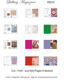 1:12 Dollhouse Miniature Quilting Magazines DI SB232