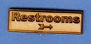 1:12 Dollhouse Miniature Restroom Sign DI SP130