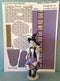 1:12 Dollhouse Miniature Witch Printed Dress Sheet -Striped/DI DR403